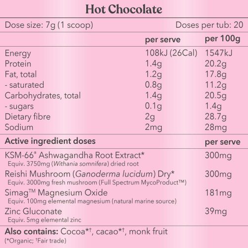 1201HotChocolate NutritionInformation d017cbf7 bddd 495c 9e9b fc6aca42c0a8