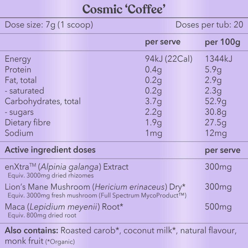 1202CosmicCoffee NutritionInformation